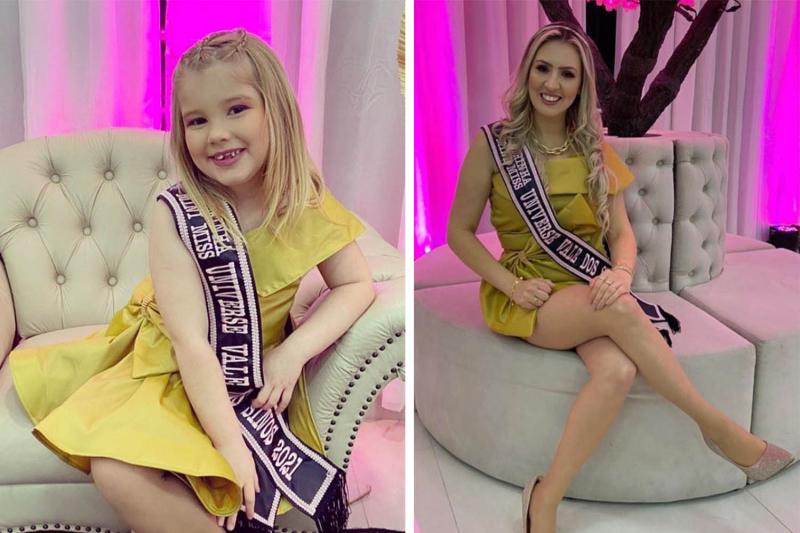 Alice e Daiane foram aclamadas madrinhas do Mini Miss Universe Vale do Sinos