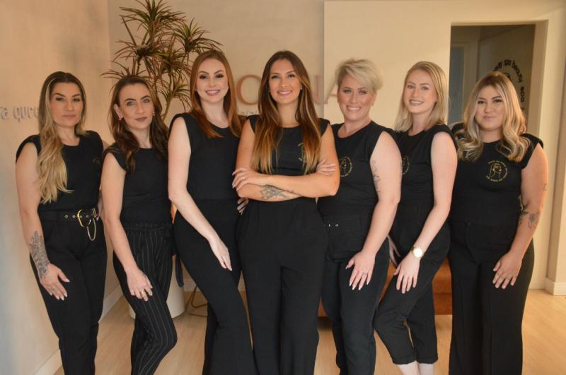Equipe do Donna’s Beauty Spa: Carina Mench, Priscila Moraes, Lisiane Renck, Keli Smaniotto Dias, Aline Franklin, Jaqueline Zimmer e Caroline Araújo