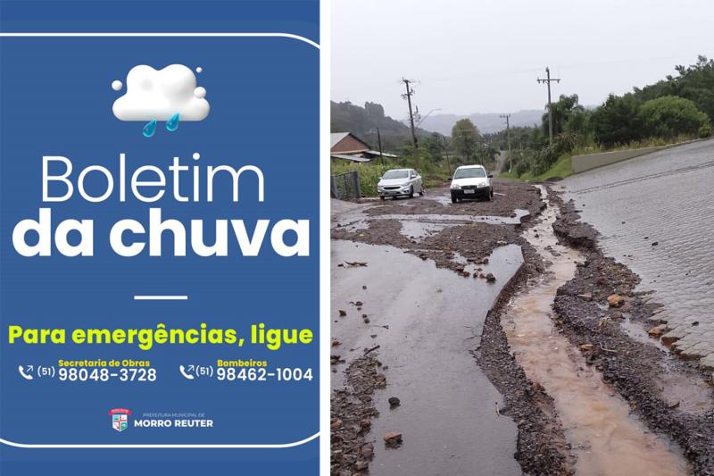 Morro Reuter divulga boletim sobre a situação das chuvas no município