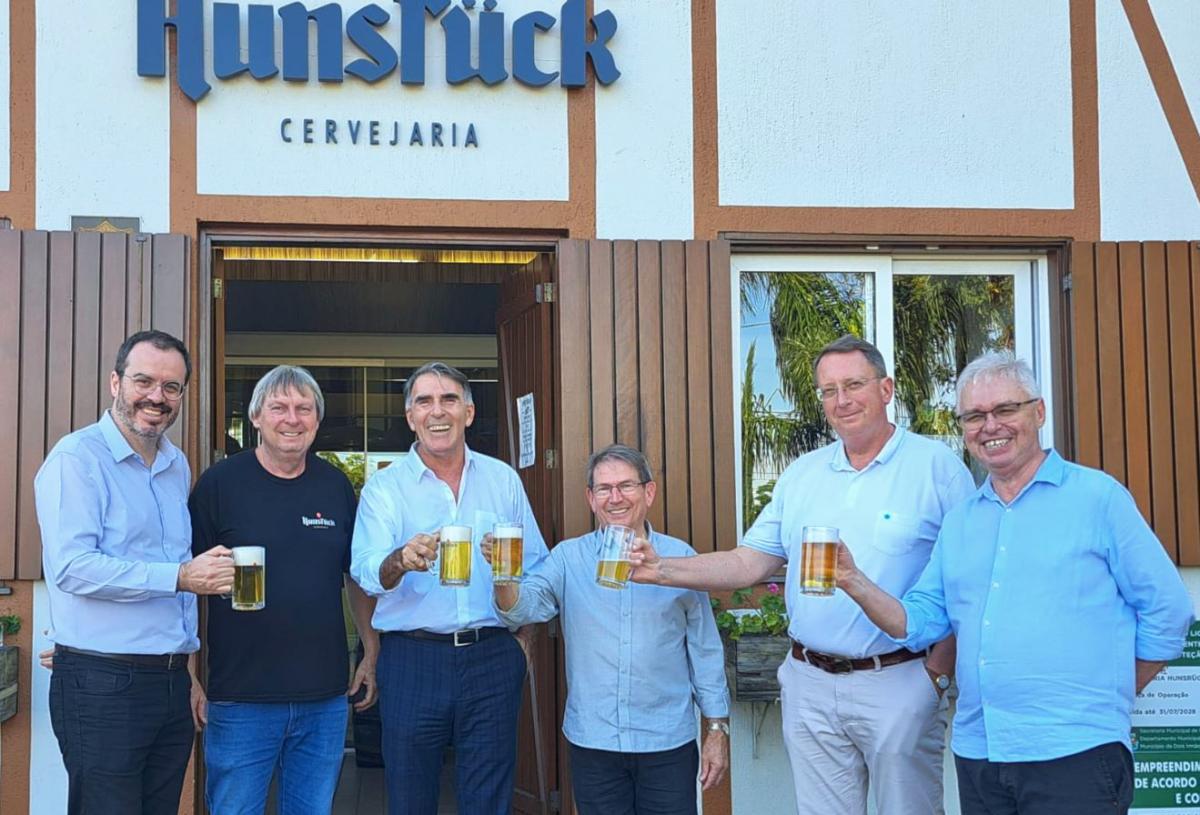 Um brinde na Cervejaria Hunsrück