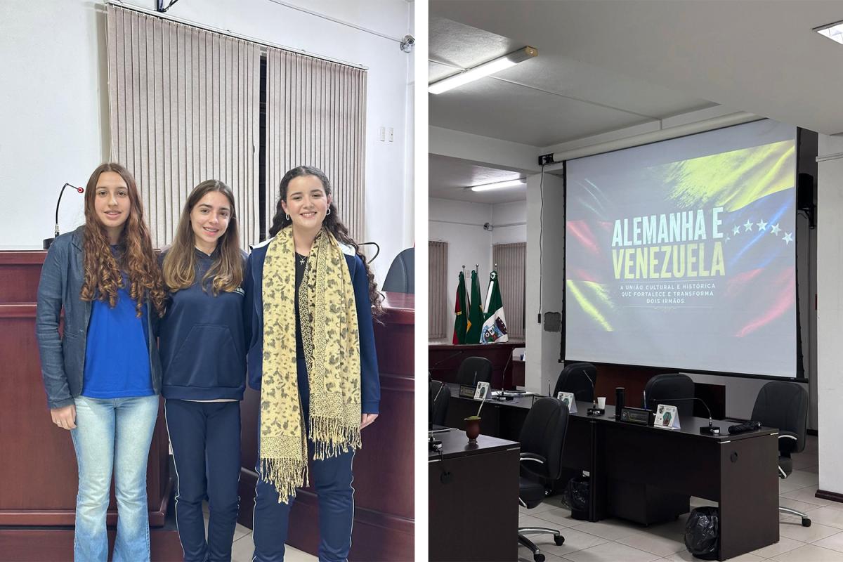 Estudantes da Arno Nienow utilizaram a tribuna popular para falar sobre o projeto (Fotos: Divulgação / Câmara)