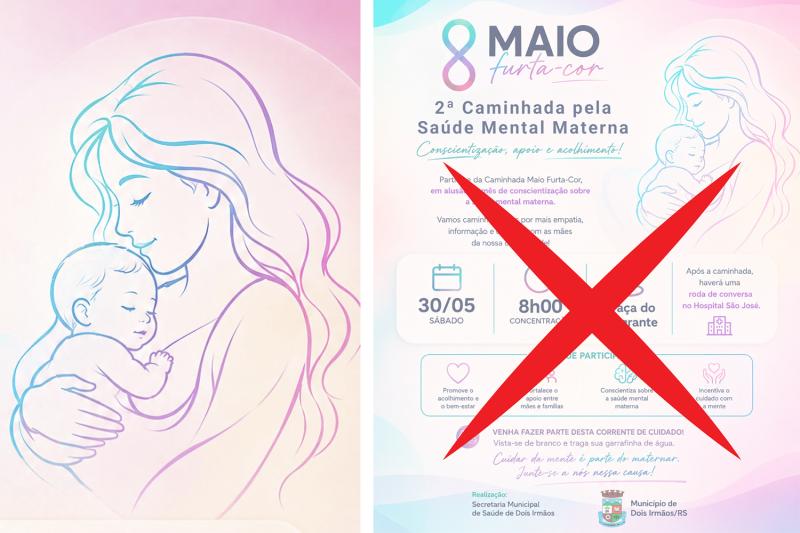2ª Caminhada pela Saúde Mental Materna é cancelada, informa prefeitura