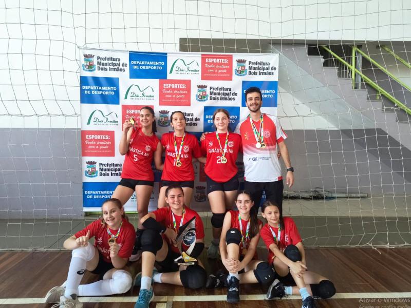 Aberto de Voleibol para Menores de Dois Irmãos define últimas campeãs 