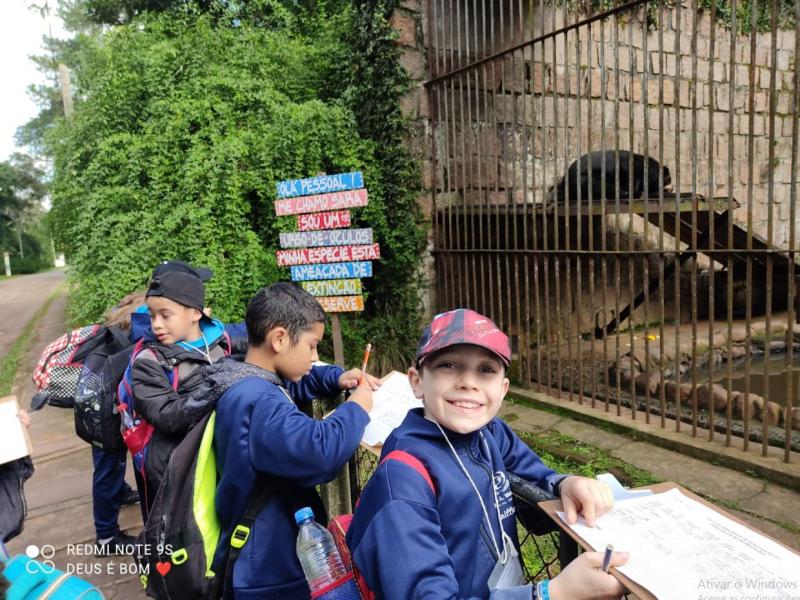 Alunos da escola Felippe Wendling conheceram o Parque Zoológico 