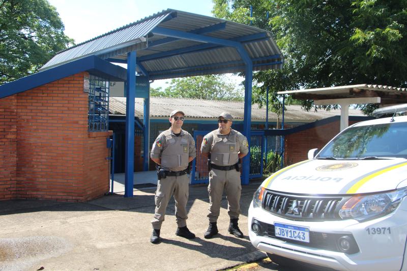 BM trabalha para garantir a segurança de estudantes e servidores