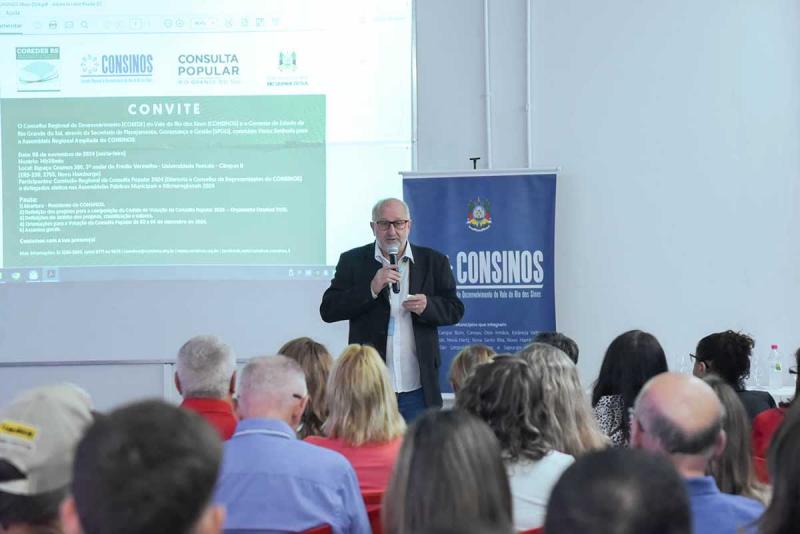 Assembleia Regional Ampliada do Consinos vai definir projetos para a Cédula de Votação