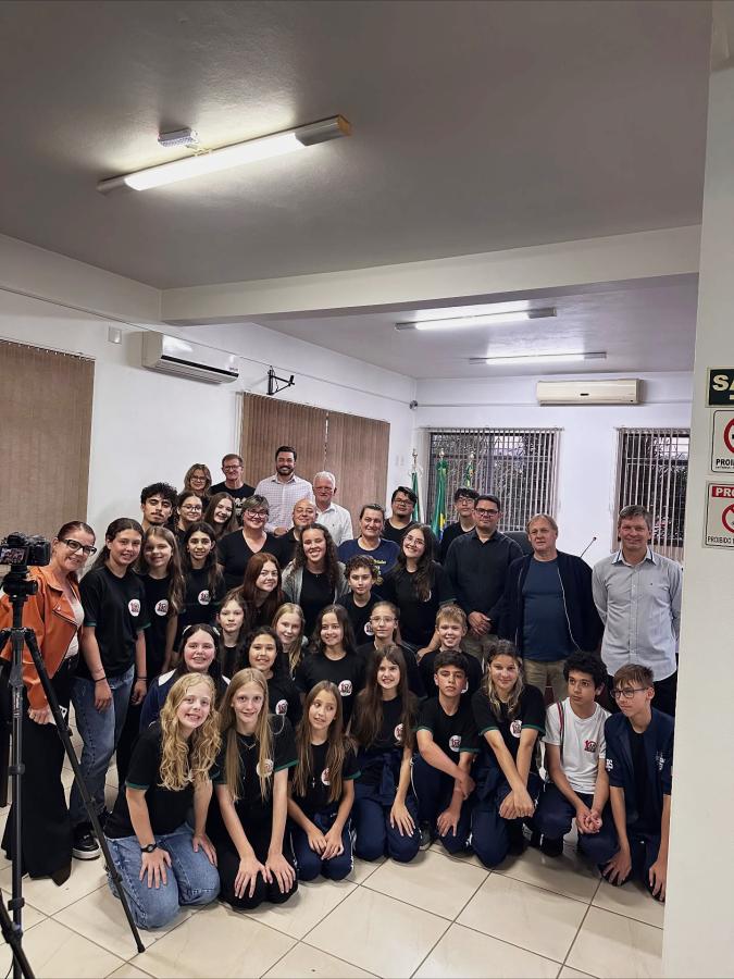 Banda 10 de Setembro com os vereadores