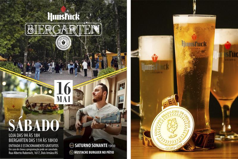 Biergarten da Cervejaria Hunsrück terá música ao vivo neste sábado