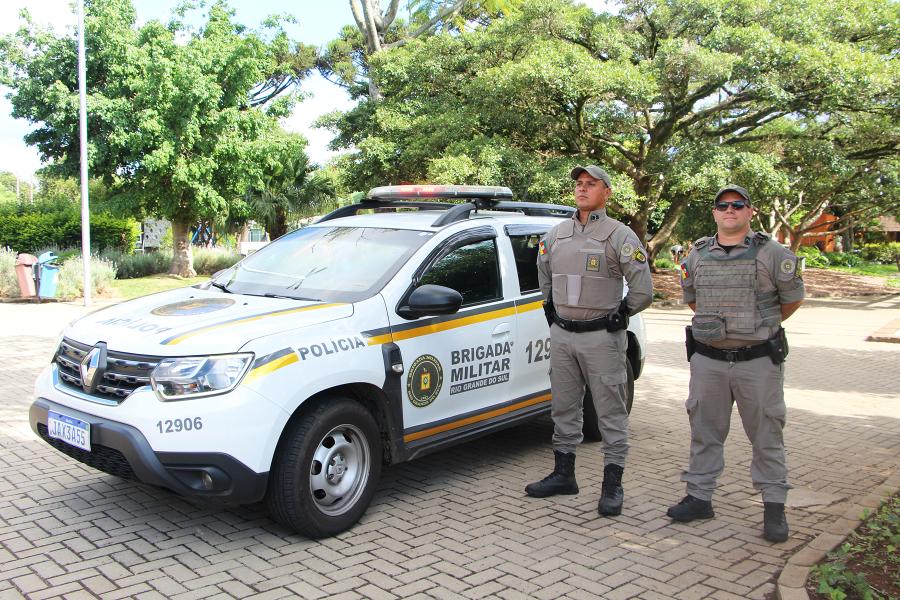 BM garante a segurança na área central e no interior de Morro Reuter