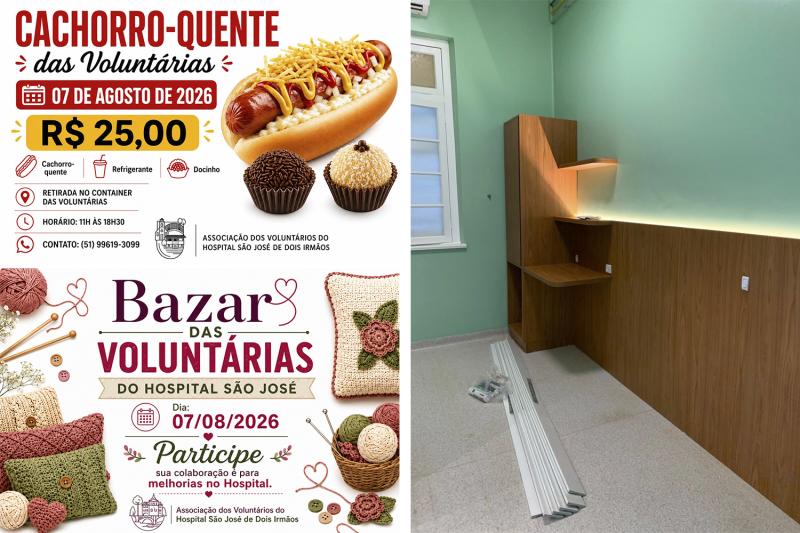 Cachorro-Quente e Bazar Solidário das Voluntárias serão no dia 7 de agosto