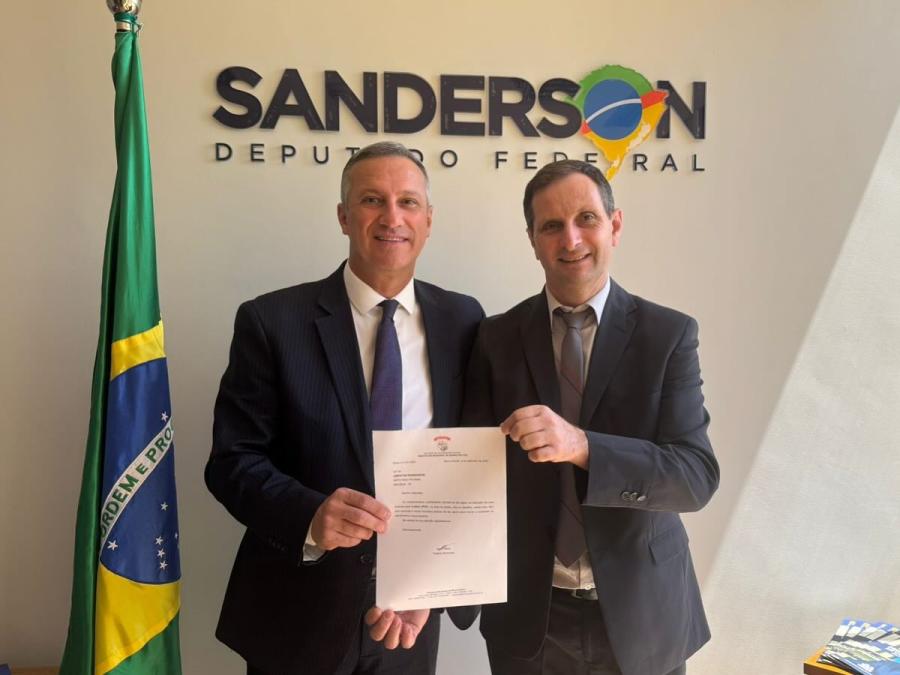 Com o deputado Ubiratan Sanderson