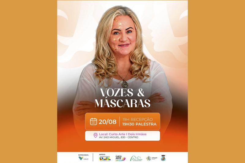 Curto Arte recebe palestra “Vivência: Vozes e Máscaras” no próximo dia 20