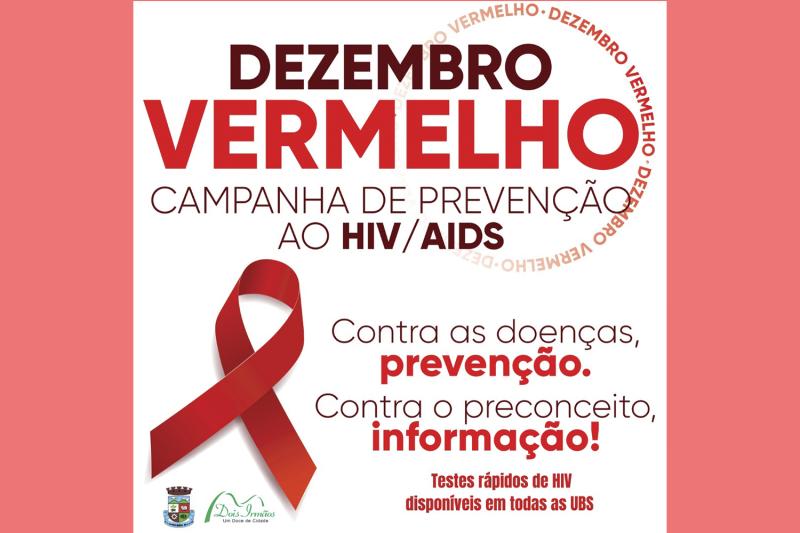 Dezembro Vermelho – Secretaria da Saúde reforça a luta contra o HIV/AIDS