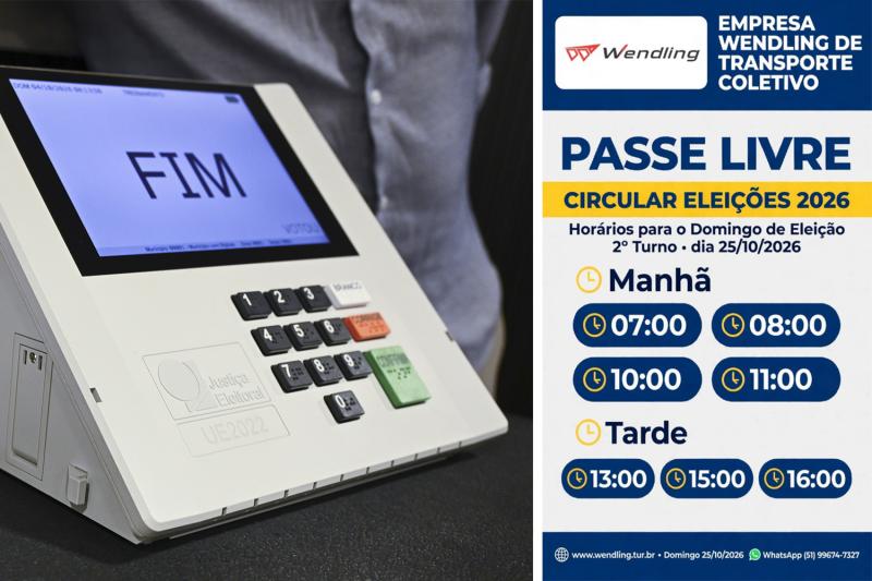 Dois Irmãos terá Passe Livre no segundo turno da eleição