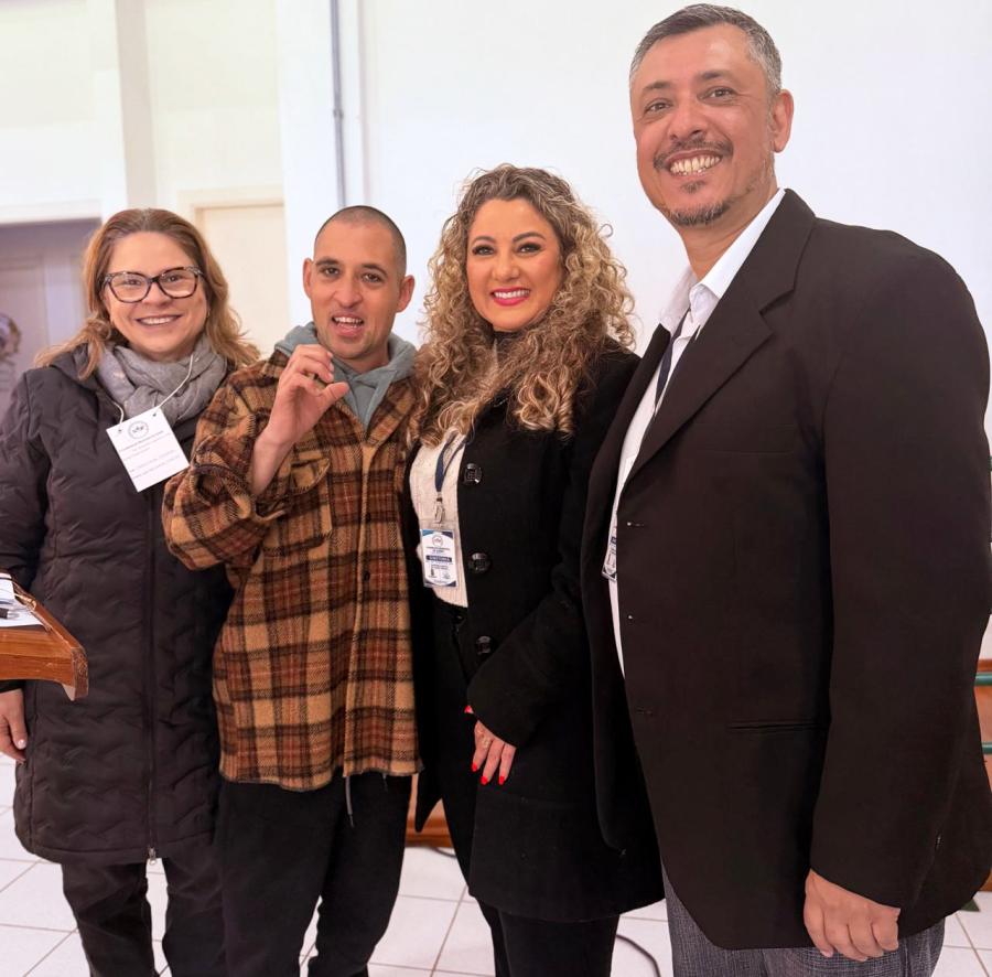 Dra. Maristane Strada, João Paulo, Rosa e Adão