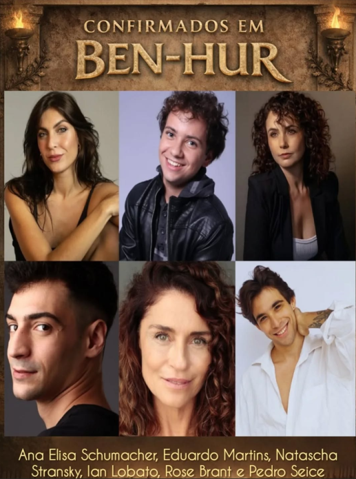 Eduardo está no elenco da superprodução Ben-Hur, que será exibida na TV Record