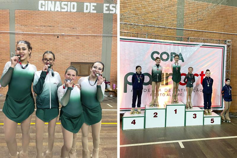 Equipe de Patinação Patinart se destaca em competições em Porto Alegre