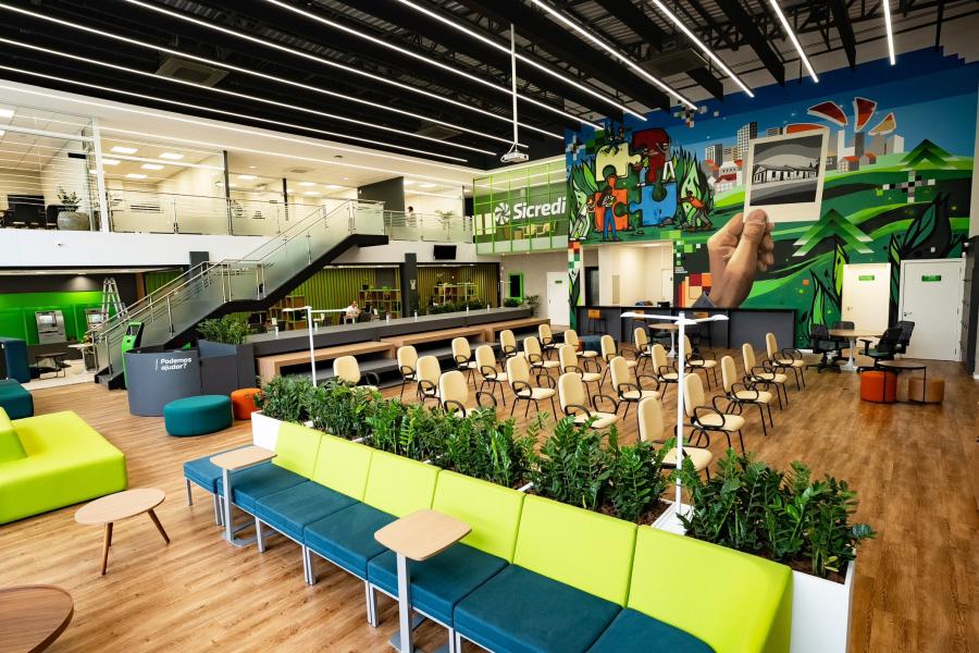 Espaços contam com auditórios, salas de reunião, copas integrativas e área de coworking (Foto: Divulgação)