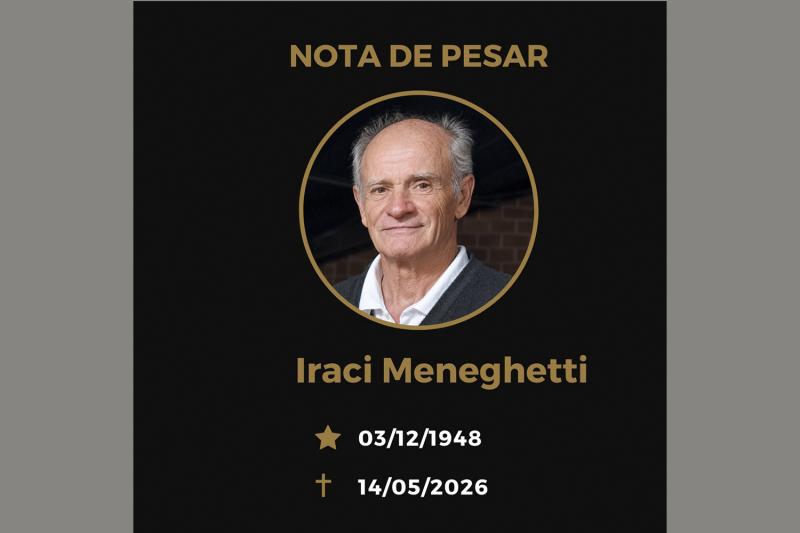 Faleceu aos 77 anos Iraci Meneghetti, pai do prefeito de Dois Irmãos