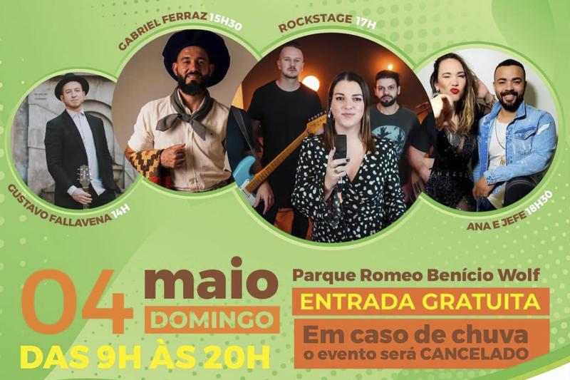 Festa do Trabalhador é atração no próximo domingo no Parque Municipal