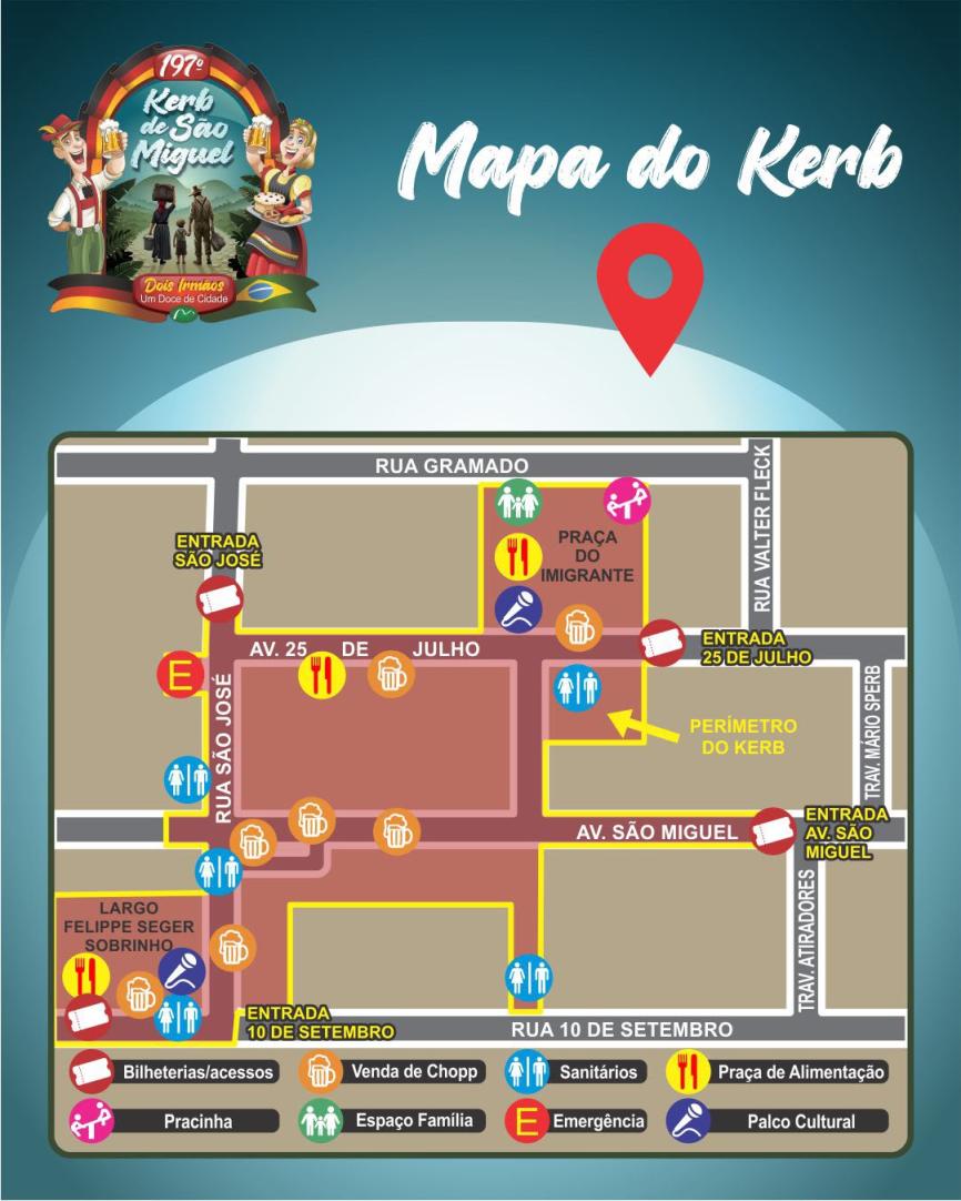 Festa ocupa a área central da cidade