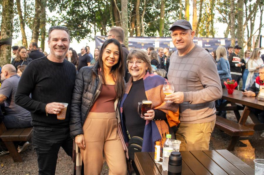 Foi uma tarde animada no Biergarten