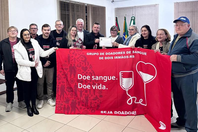 Grupo de Doadores de Sangue é homenageado com moção de congratulações