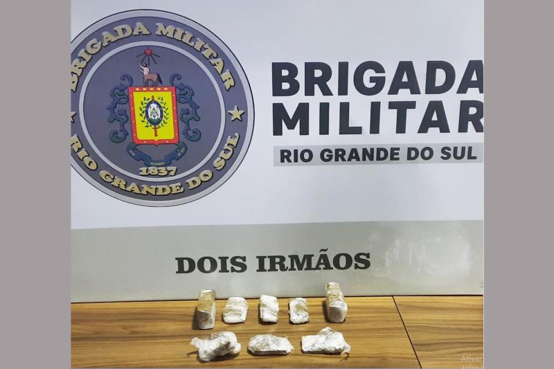 Homem é preso por tráfico de drogas pela Brigada Militar de Dois Irmãos