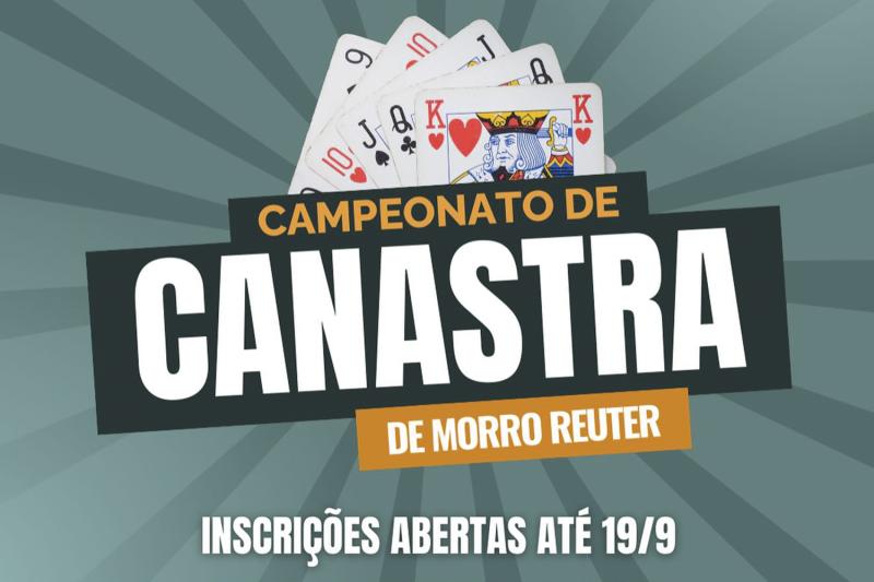 Morro Reuter abre inscrições para o Campeonato Municipal de Canastra