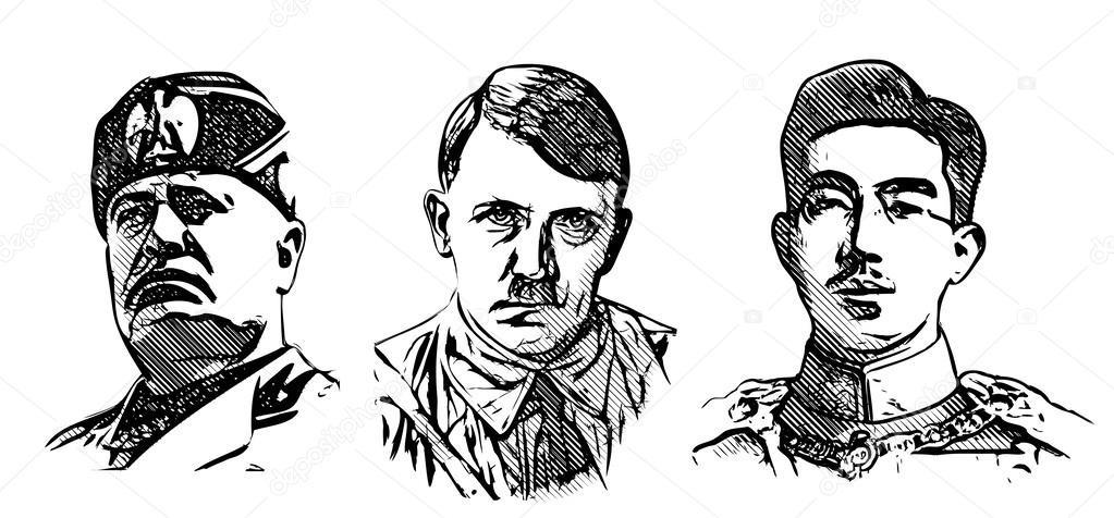 Mussolini, Hitler e Hirohito