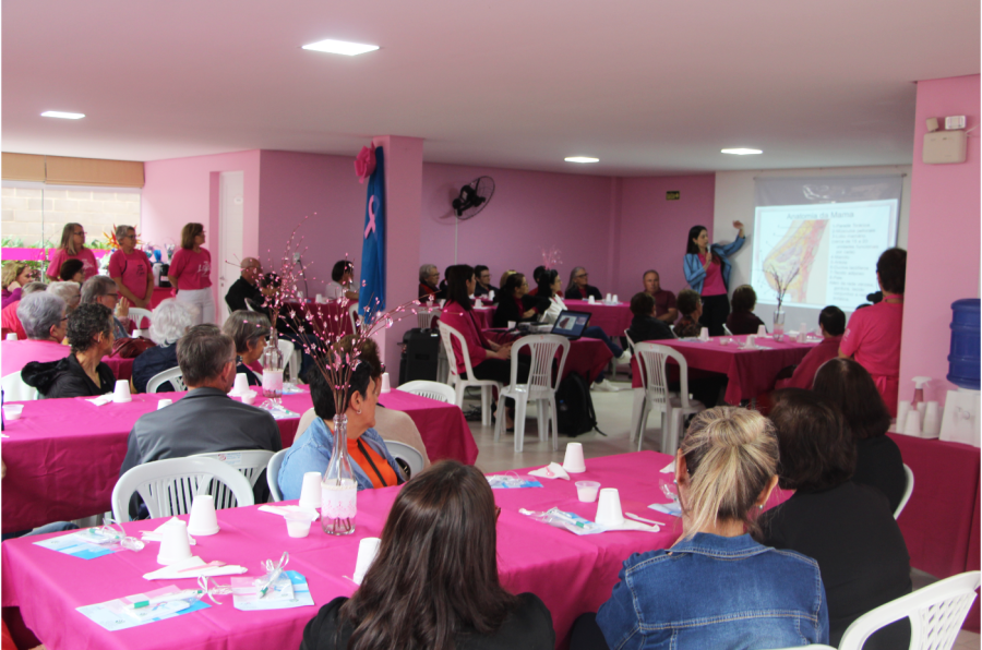 Palestra sobre o câncer de mama reuniu associados do Sindicato dos Trabalhadores Agricultores Familiares de Dois Irmãos e Morro Reuter