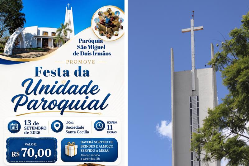 Paróquia São Miguel promove Festa da Unidade Paroquial em setembro