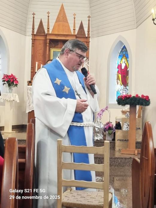Pastor Oscar no Culto de Emeritamento