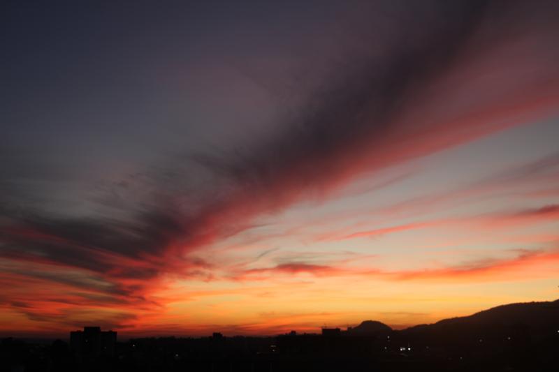 Poesia e arte no céu de Dois Irmãos (Foto: Pitter Ellwanger)