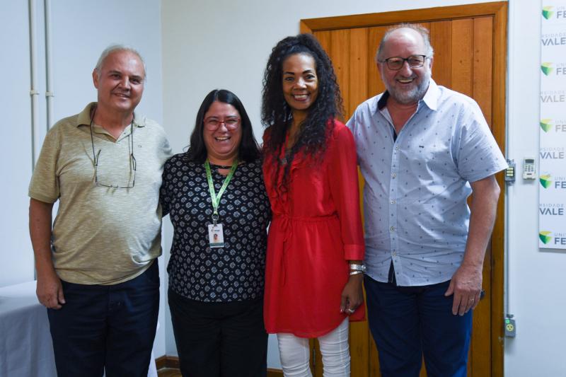 José Luiz Gomes de Souza, Adriana Leal Abreu, prefeita Tânia e Gabriel Grabowski