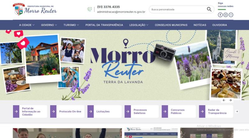 Endereço segue www.morroreuter.rs.gov.br
