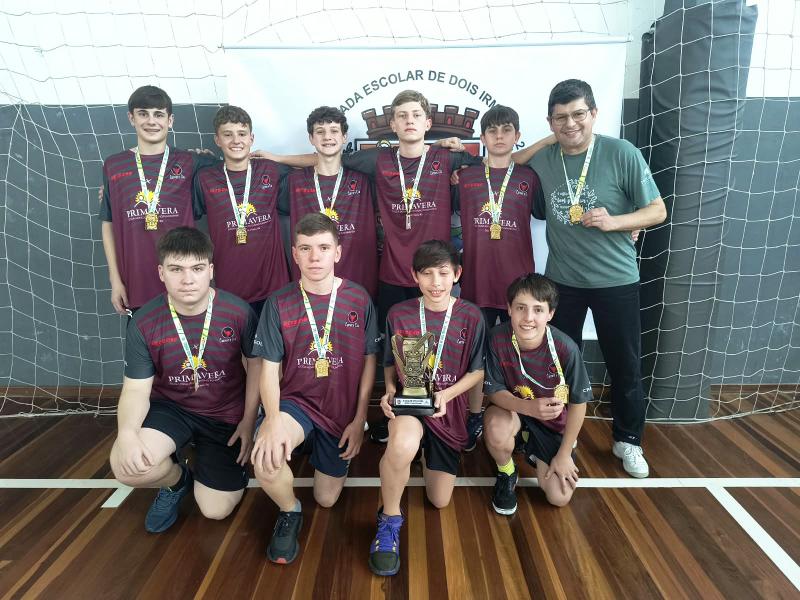 Primavera é campeã do vôlei infantil masculino e feminino na Olimpíada Escolar
