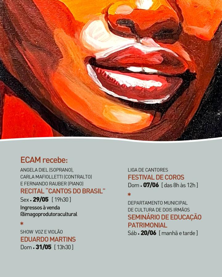 Próximas atrações em maio e junho