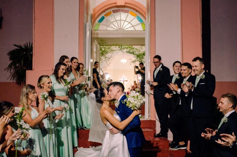 Raquel Capeletti e Gustavo de Oliveira casaram no dia 25 de março, na IECLB de Dois Irmãos (Foto: Sabrina Schuck)
