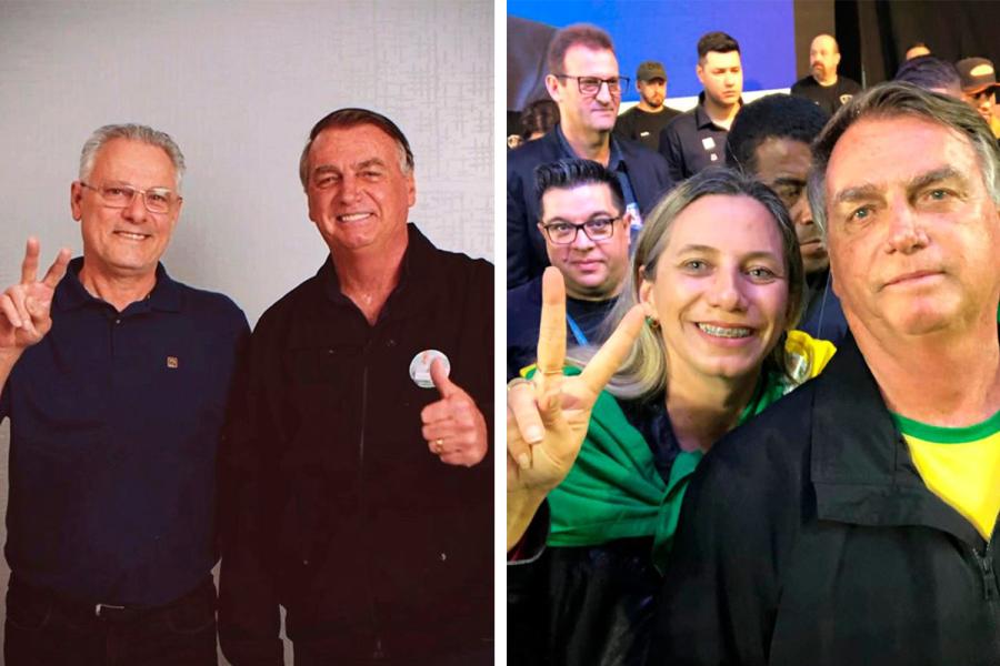 Recentemente, Mauro e Denise estiveram com o ex-presidente Jair Bolsonaro