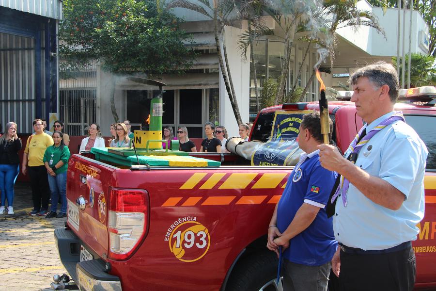 Recepção aconteceu junto ao Corpo de Bombeiros