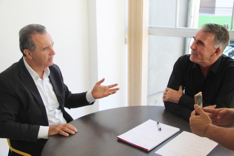 Reitor foi entrevistado pelo editor Alan Caldas