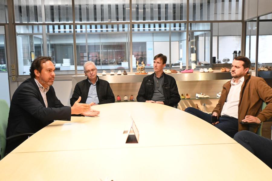 Ricardo Saavedra, João Luiz, Frederico Wirth e prefeito Jerri