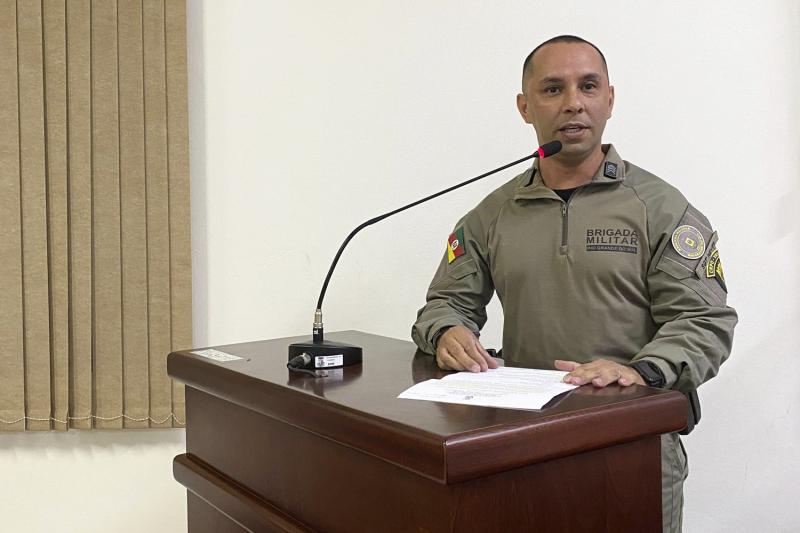 Sargento da Brigada Militar apresenta balanço das ocorrências de 2024