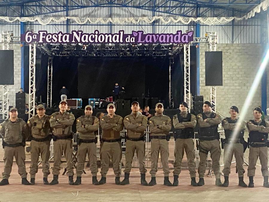 Segurança na Festa da Lavanda (Foto: Divulgação)