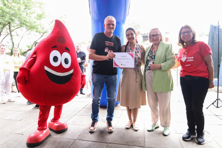 Sérgio Kroetz, do Grupo de Doadores de Sangue de Dois Irmãos