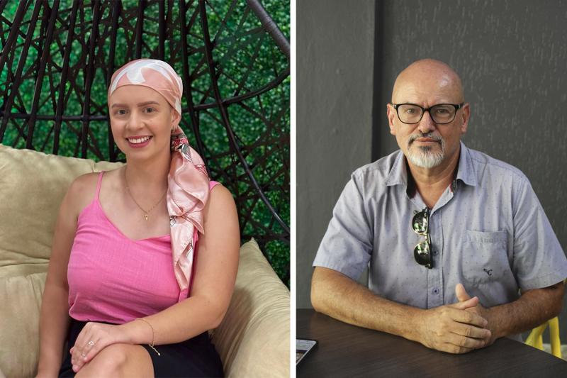 Tainara enfrenta o câncer desde agosto do ano passado / Professor Leonel está promovendo a ação beneficente
