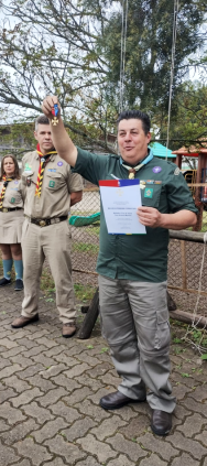Sr. Braga regeu a cerimônia da medalha