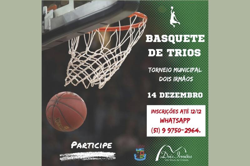 Torneio Municipal de Basquete de Trios está com inscrições abertas