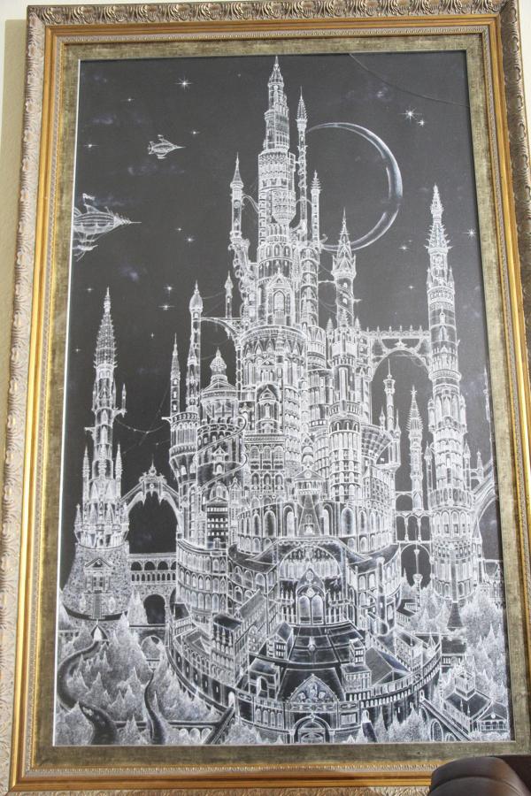 Torre de Babel desenhada por Giovanni aos 15 anos